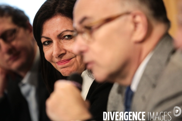 Anne hidalgo avec bernard cazeneuve sur la securit¢