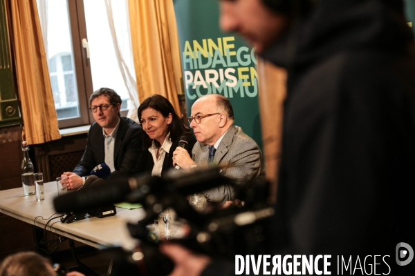 Anne hidalgo avec bernard cazeneuve sur la securit¢