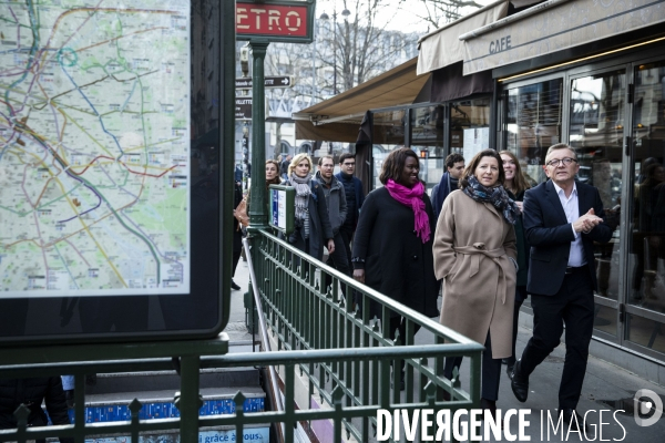 Déplacement d Agnes BUZYN à Stalingrad sur le thème de la sécurité.