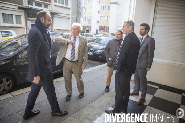 Edouard Philippe en campagne municipale au Havre