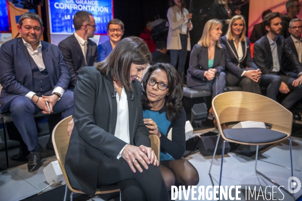 Débat entre les candidats aux élections municipales à Paris sur le plateau de LCI