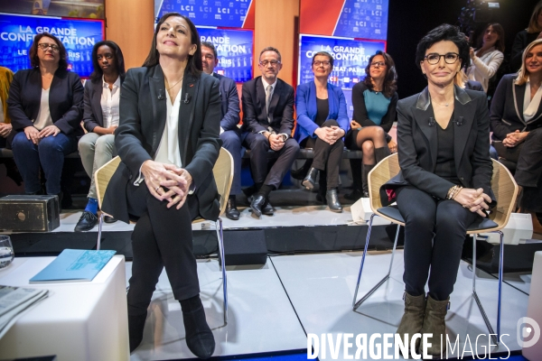 Débat entre les candidats aux élections municipales à Paris sur le plateau de LCI
