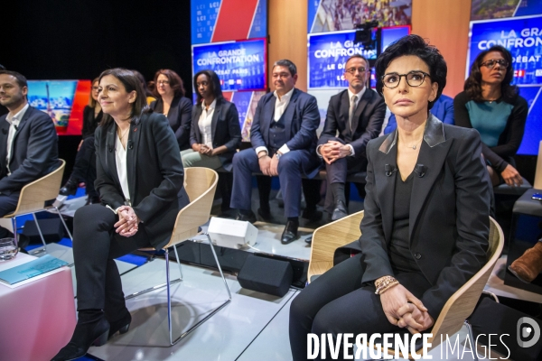 Débat entre les candidats aux élections municipales à Paris sur le plateau de LCI