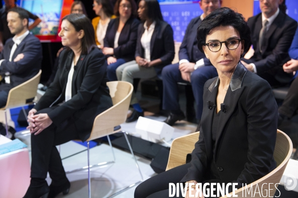 Débat entre les candidats aux élections municipales à Paris sur le plateau de LCI