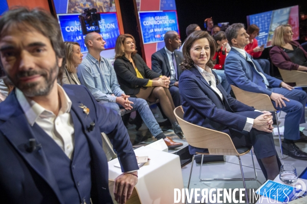 Débat entre les candidats aux élections municipales à Paris sur le plateau de LCI