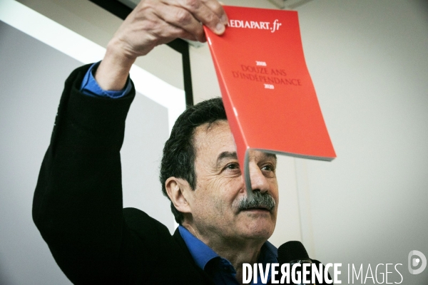 Conférence de presse annuelle de Médiapart.