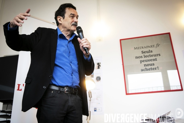 Conférence de presse annuelle de Médiapart.