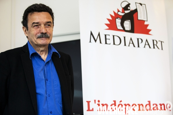 Conférence de presse annuelle de Médiapart.