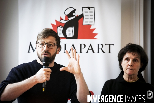 Conférence de presse annuelle de Médiapart.