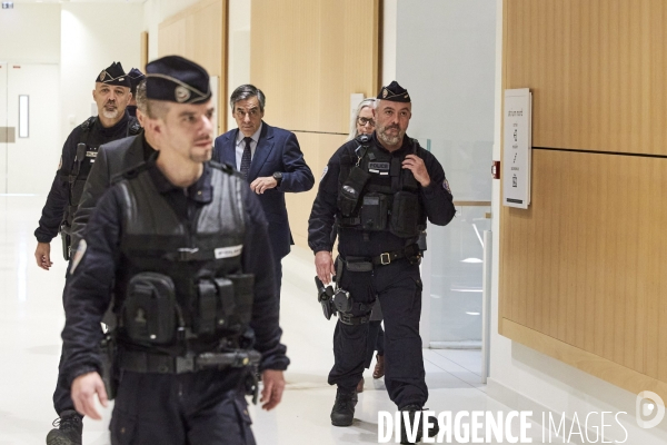 Francois et Penelope Fillon au tribunal de Paris Batignolles