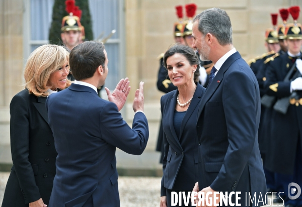 Emmanuel et brigitte Macron à l elysée