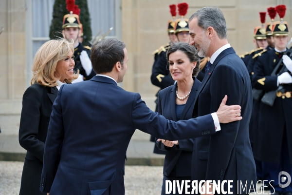 Emmanuel et brigitte Macron à l elysée