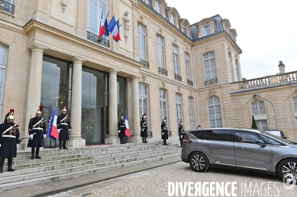 Emmanuel et brigitte Macron à l elysée