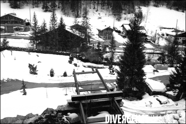 Mines artisanales de la Vallée des Ardoisières à Morzine. Mars 2009.