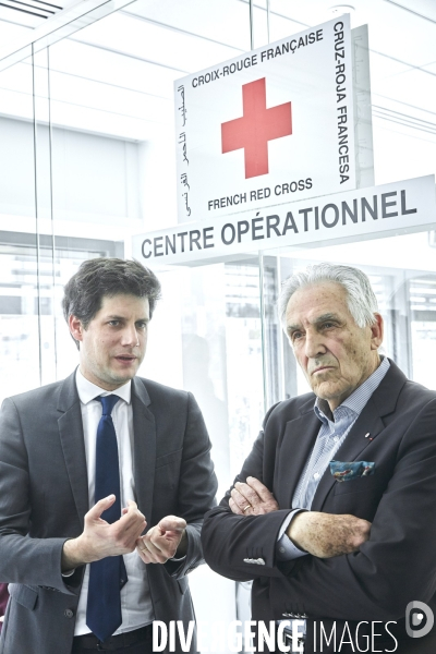 Julien Denormandie au siège national de la Croix Rouge Française
