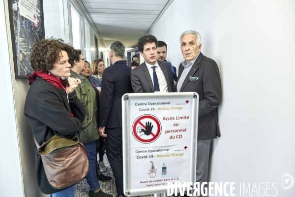 Julien Denormandie au siège national de la Croix Rouge Française