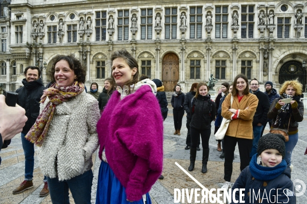 Tournage Clip pour exiger un mandat pour le climat #Municipales2020 #dimancheClimat pour plus de justice climatique et sociale, avec la chanteuse Camille, le 14/03/2020