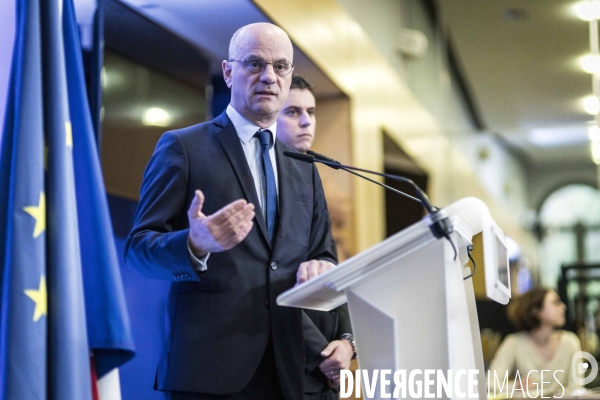 Conference de presse de Jean-Michel Blanquer