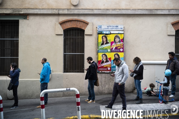 1er tour des elections municipales a Mareille