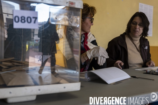 1er tour des elections municipales a Mareille