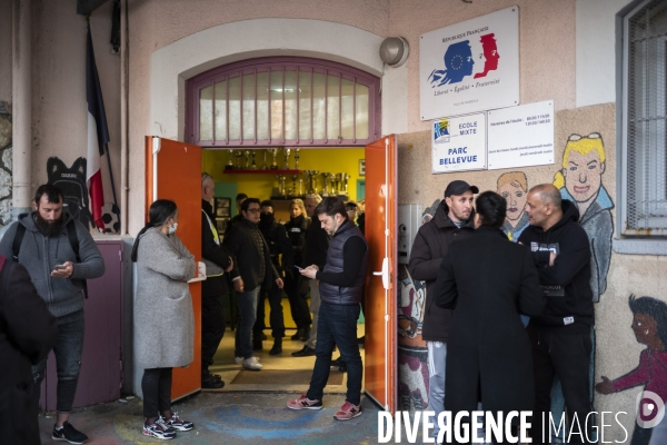 1er tour des elections municipales a Mareille