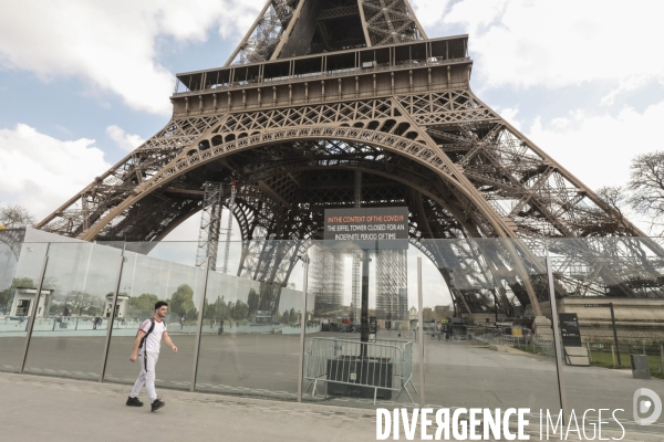 Coronavirus la tour eiffel fermee