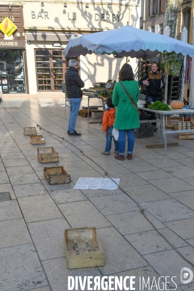 Marché de Valence au 5e jour de confinement