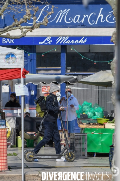 Marché de Valence au 5e jour de confinement