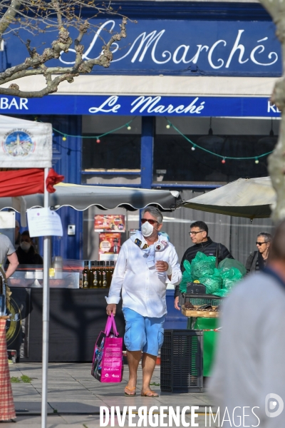 Marché de Valence au 5e jour de confinement