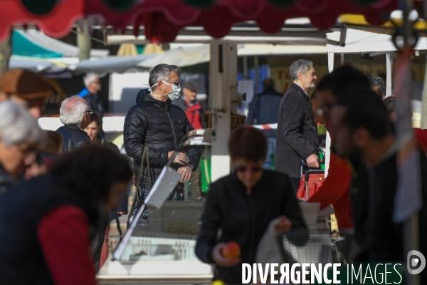 Marché de Valence au 5e jour de confinement