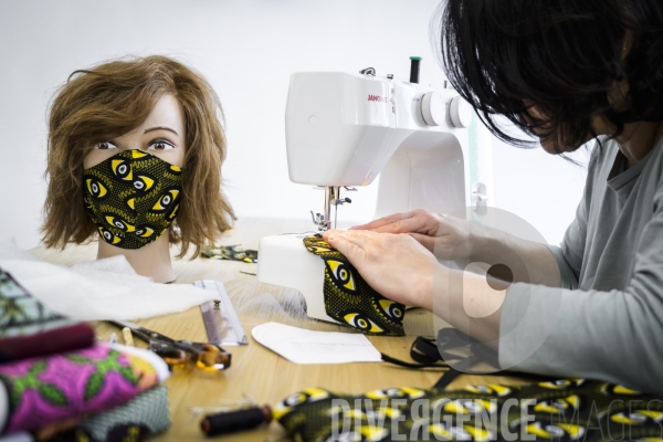 Fabrication de masque artisanal pour lutter contre le coronavirus