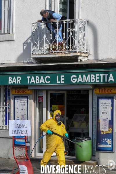 Désinfection des espaces publics
