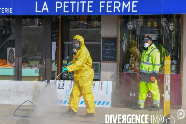 Désinfection des espaces publics
