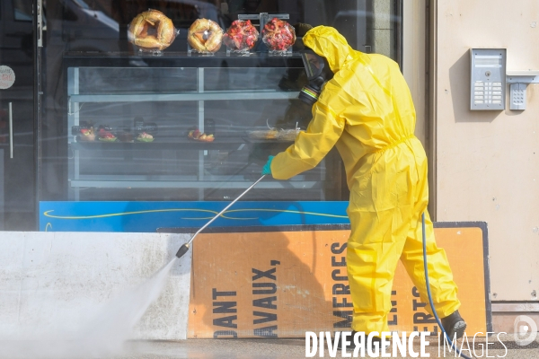 Désinfection des espaces publics