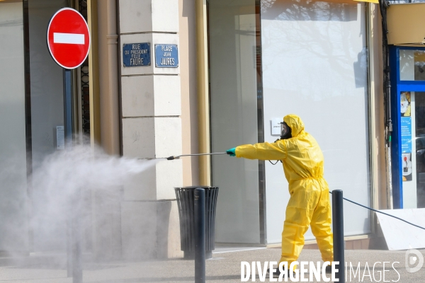 Désinfection des espaces publics