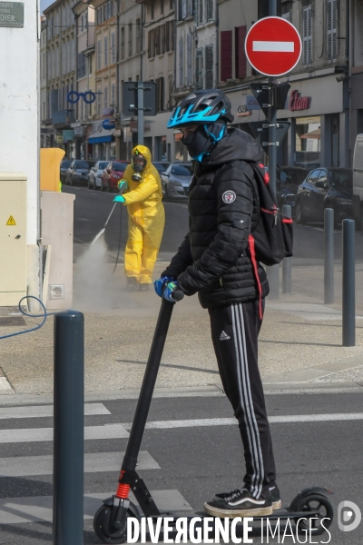 Désinfection des espaces publics