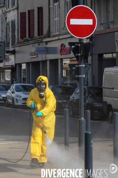 Désinfection des espaces publics