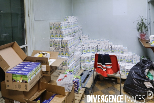 Coronavirus, distribution alimentaire du SECOURS POPULAIRE