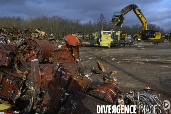 Déconstruction et désamiantage de train