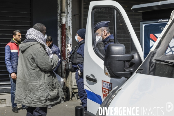 CORONAVIRUS - Contrôle policier en Banlieue