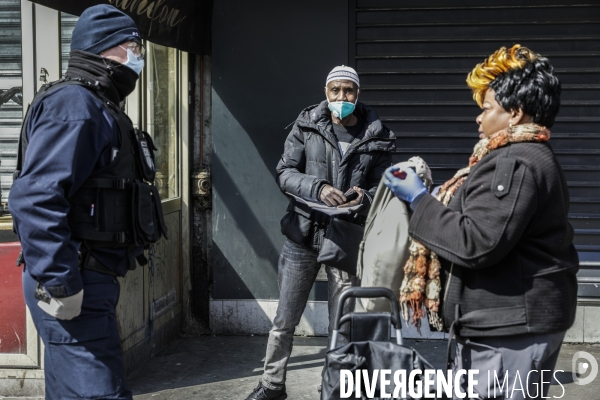 CORONAVIRUS - Contrôle policier en Banlieue