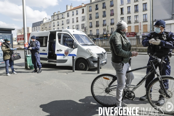 CORONAVIRUS - Contrôle policier en Banlieue