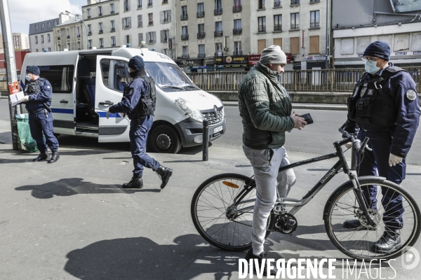 CORONAVIRUS - Contrôle policier en Banlieue