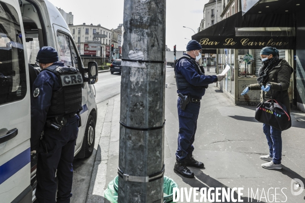 CORONAVIRUS - Contrôle policier en Banlieue