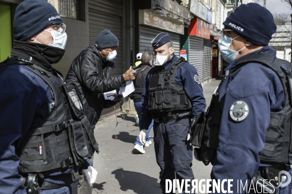 CORONAVIRUS - Contrôle policier en Banlieue