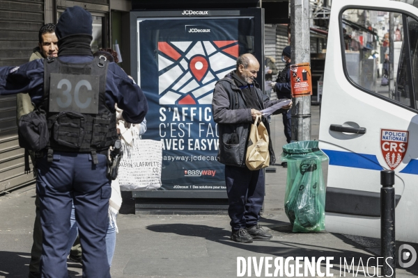 CORONAVIRUS - Contrôle policier en Banlieue