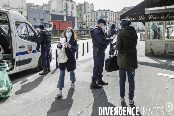 CORONAVIRUS - Contrôle policier en Banlieue