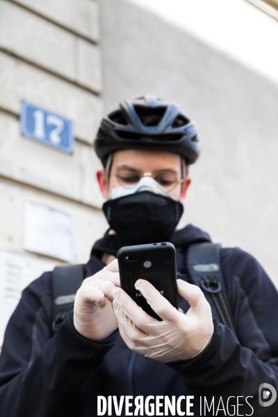 Les coursiers nantais sous confinement