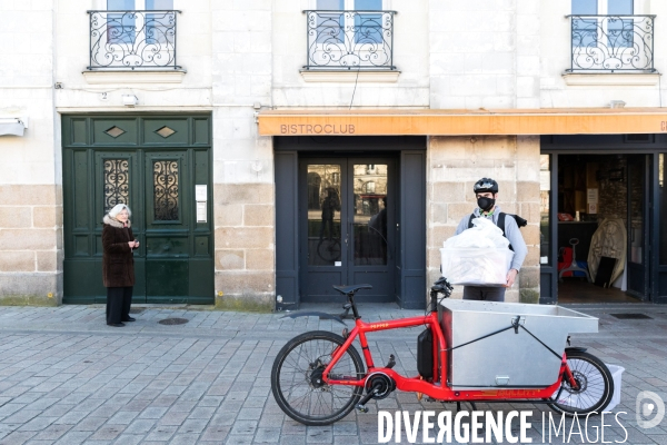 Les coursiers nantais sous confinement