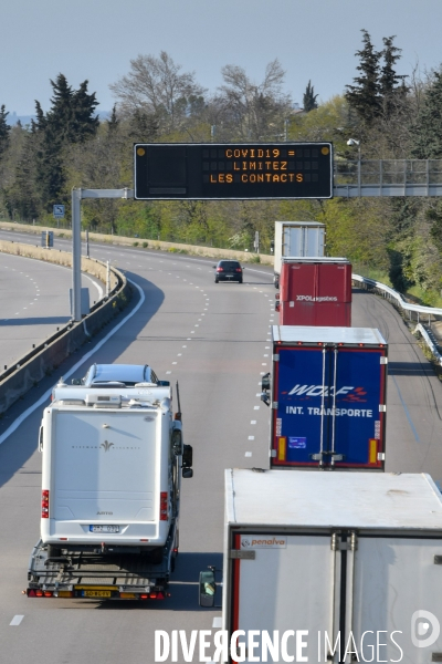 Autoroute A7. Transports et confinement
